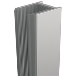 Satin Chrome Fixed Frameless Shower Screen Radius Corner Fixed Panel with Dry Glaze U Channels