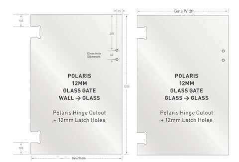 POLARIS GLASS HINGE PANELS - 12mm Glass Hinge Panel, Sydney Depots now open