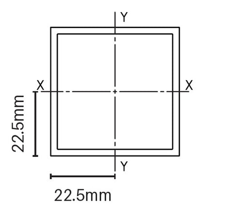 Aluminium BATTEN EXTRUSION rail  - 45mm x 45mm rail