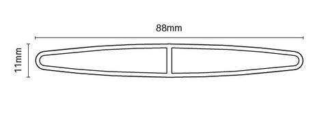 88mm x 11mm louvre blade 5800MM LONG