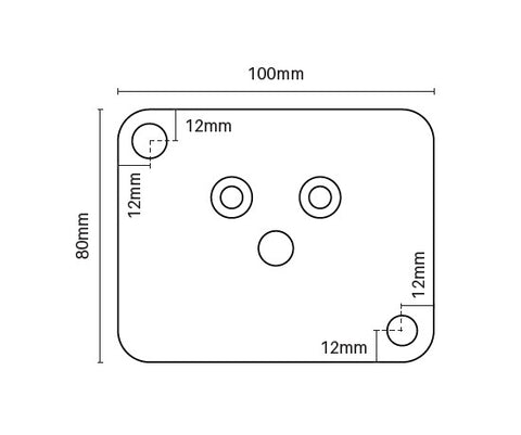 Base plate set (for side frame)