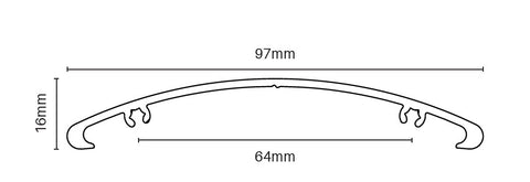 Swiftclip 97mm x 16mm semi aerofoil blade