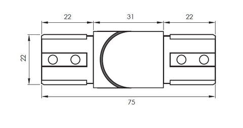 NANORAIL® SWIVEL HORIZONTAL JOINER