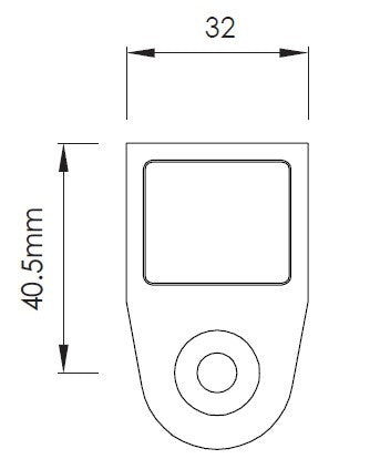 NANORAIL® 25X21MM WALL PLATE