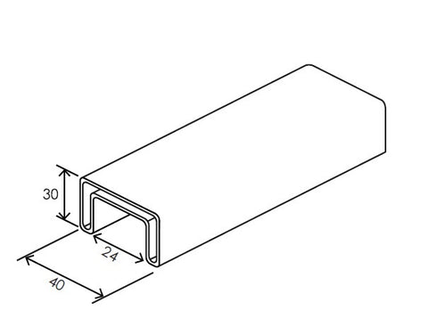 GRIPRAIL® 40X30MM HANDRAIL