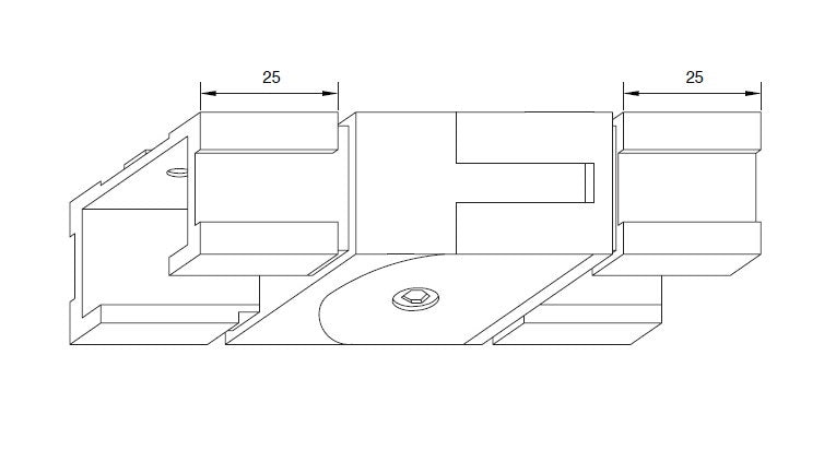 40x30mm GRIPRAIL and SWIVEL HORIZONTAL JOINER