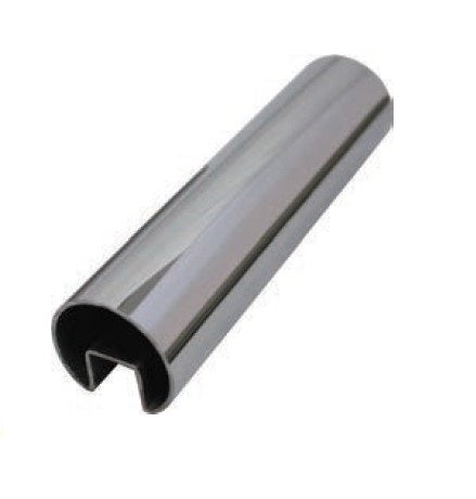 SLOT 50 - CHS ROUND SLOTTED 50.8MM DIA HANDRAIL Polish Finish