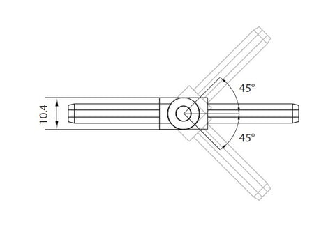 SOLO 50x10mm, VERTICAL JOINER