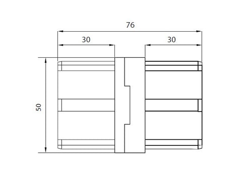 SOLO 50x10mm, VERTICAL JOINER