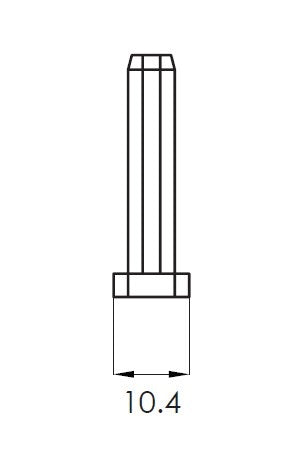 SOLO 50x10mm, END CAP