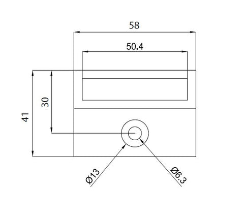 SOLO 50x10mm, WALL PLATE