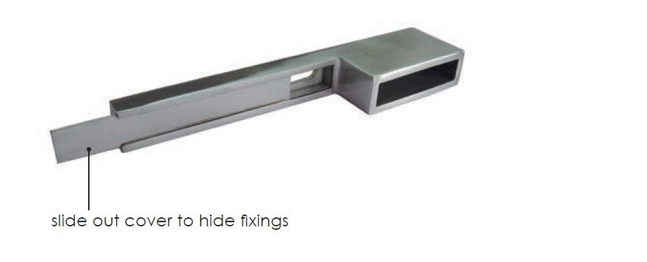 SOLO 50x10mm, EXTENDED WALL PLATE