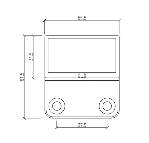 50X25MM EURO WALL PLATE