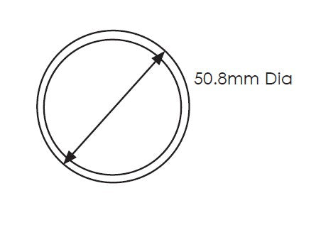 MOD 50 ROUND 5800mm STAINLESS STEEL TUBE, 50.8MM