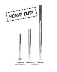 MOD 50 ROUND HEAVY DUTY STAINLESS STEEL POSTS, 50.8MM