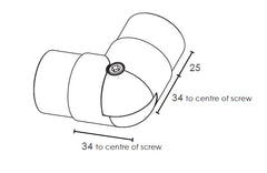 MOD 50 - ROUND SWIVEL JOINER 316 STAINLESS STEEL