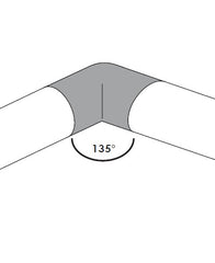 MOD 50 - ROUND 135 Degrees JOINER 316 STAINLESS STEEL