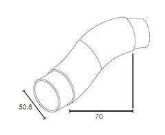 MOD 50 - ROUND ADJUSTABLE BEND JOINER 316 STAINLESS STEEL
