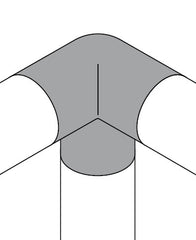 MOD 50 - ROUND T90 Degrees JOINER 316 STAINLESS STEEL