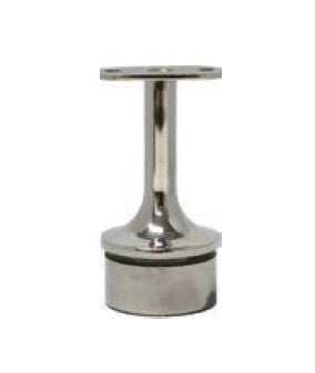 MOD 50 - ROUND 316 STAINLESS STEEL RAIL SUPPORT - FIXED FLAT SADDLE