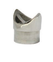 MOD 50 - ROUND 316 STAINLESS STEEL FLUSH RAIL SUPPORT