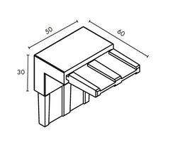 SOLO and 50X10 RANGE STAINLESS STEEL 316 VERTICAL 90 Degrees JOINER