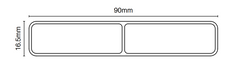 90mm x 16.5mm Slat With Centre Web - 6100MM LONG
