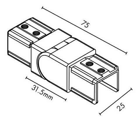 NANORAIL® SWIVEL VERTICAL JOINER