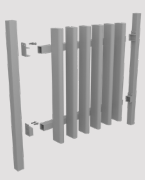 Aluminium Horizontal Bracket - Pack of 2 - Includes 8x Tek Screws