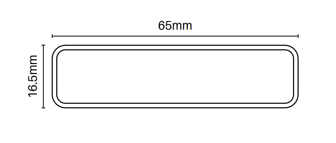 65mm x 16.5mm aluminium slat - 6500mm Long, 96 x slat bundle