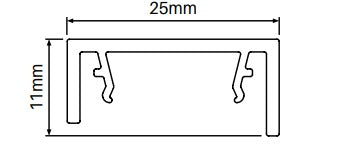 Concealed fixing  cover 5800MM LONG