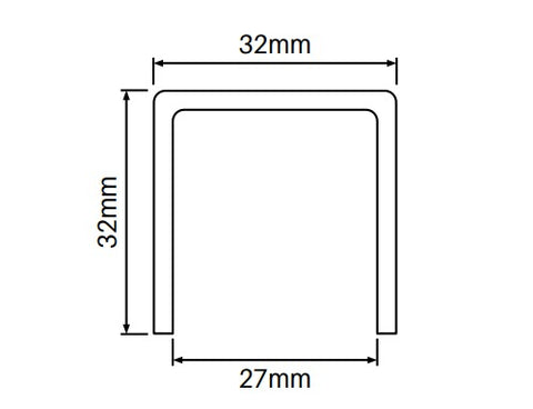 Heavy duty U channel  top/bottom frame 5000MM LONG