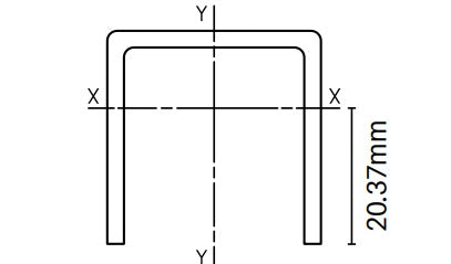 Heavy duty U channel  top/bottom frame 5000MM LONG