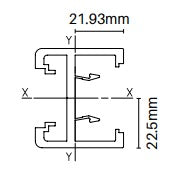 20MM SPACING  Slotted gate side frame 4200MM LONG