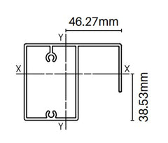 Sliding gate top rail 6100MM LONG