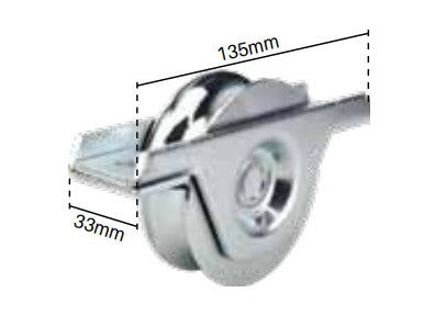 Sliding gate wheel