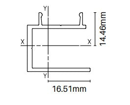 Alumawood Slat Side frame 5800MM LONG