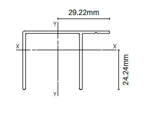 Alumawood Timber Look F section 5800MM LONG