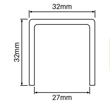 Alumawood Timber Look Heavy duty U channel top/bottom frame 5000MM LONG