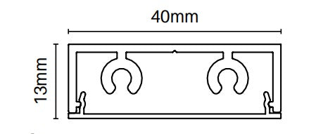 Alumawood Timber Look Centre support rail 5800MM LONG