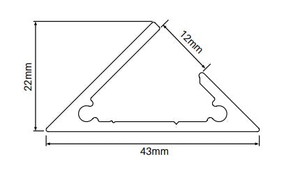 Alumawood 135 Degrees adapter 5800MM LONG