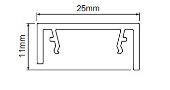 Alumawood Timber Look Concealed fixing cover 5800MM LONG