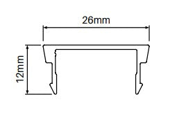 Alumawood Snap-in gate insert 4200MM LONG
