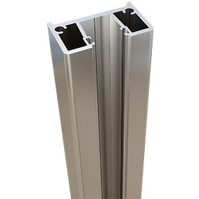 Half post 1400mm or 5800mm high - Aluminium semi frameless pool fencing / balustrade post