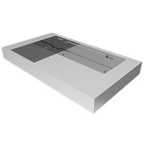 Stainless Steel Shower Shelf Dish SQUARE EDGE  Polished or Satin finishes aero