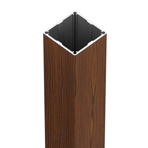 Alumawood timber look, Aluminium Post, 50x50mm Full Post - 2400MM, 5800MM LONG