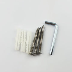 FORGE SHOWER HINGE BEVELLED GLASS TO WALL L-SHAPE 90 Degrees 10mm glass - Chrome