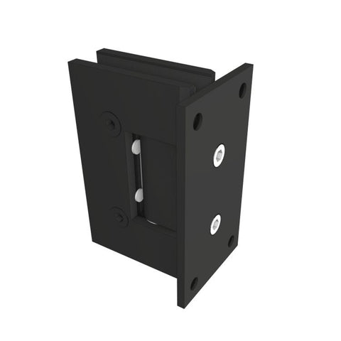 FORGE SHOWER HINGE GLASS TO WALL T-SHAPE 90 DEGREE  10mm glass - Matt Black