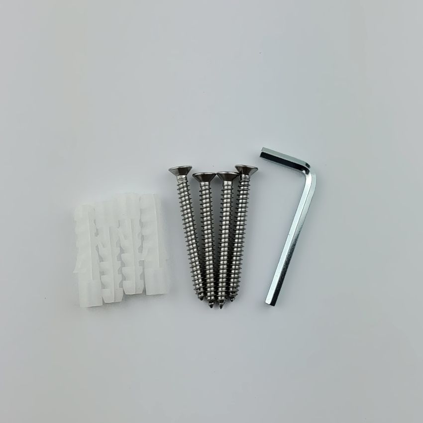 FORGE SHOWER HINGE GLASS TO WALL EXTENDED PLATE 90 Degrees - Chrome