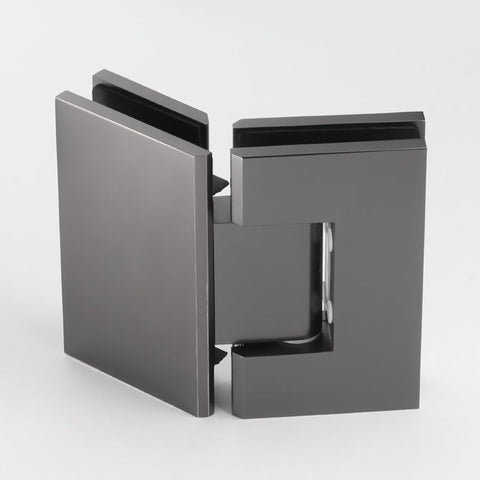 FORGE SHOWER HINGE GLASS TO GLASS 135 DEGREE  10mm glass - Gunmetal Grey